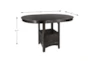 Henry Brown 60" Round to Oval Counter Table - Detail