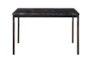Bianca Black 48" Faux Marble Dining Table - Front