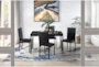 Bianca Black 48" Faux Marble Dining Table - Room