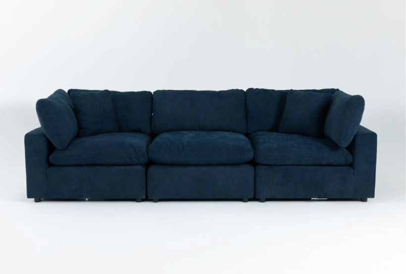 Zone Blue 3 Piece Modular Sofa - 360