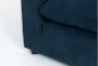 Zone Blue 4 Piece Modular Sectional with 2 Corners, 1 Armless Chair & Ottoman - Detail
