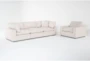 Zone Cream 3 Piece Modular Sofa with Chair - Signature