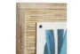 29X29 Blue Dried Plant Leaves With Brown Frame Set Of 2 - Detail