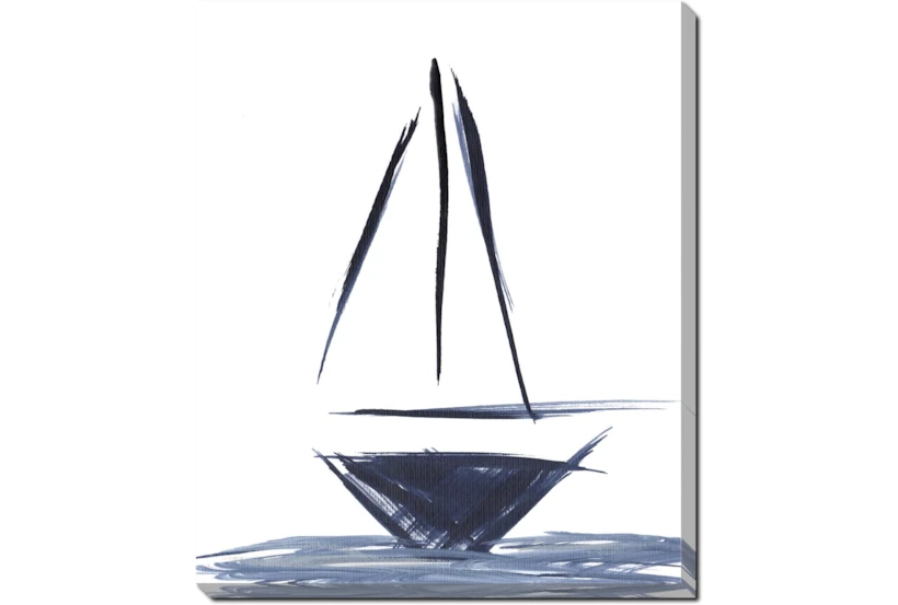 20X24 Sailboat Line Drawing Gallery Wrap Canvas - 360