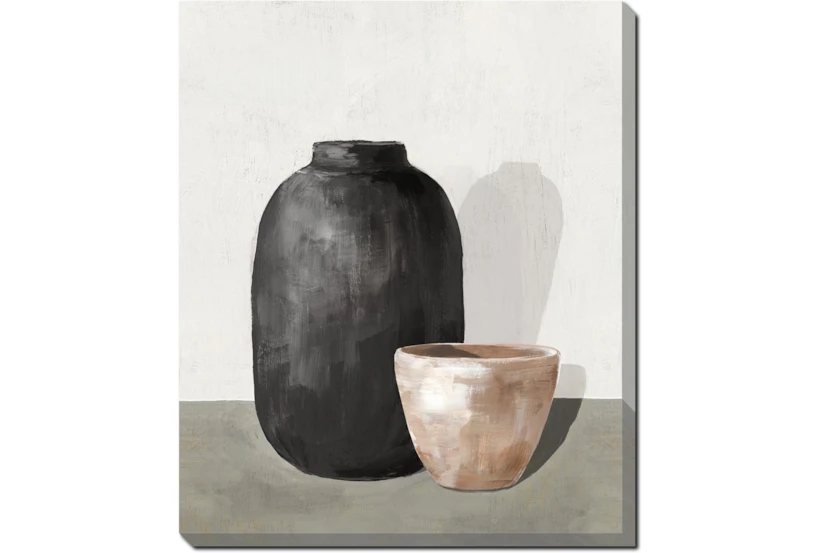 20X24 Black & Tan Pottery I Gallery Wrap Canvas - 360