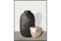 42X52 Black & Tan Pottery I With Black Frame - Signature