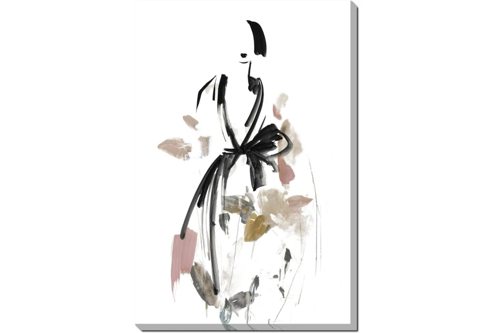 24X36 Fashion Floral II Gallery Wrap Canvas