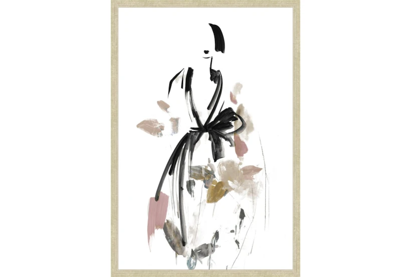 26X38 Fashion Floral II With Champagne Frame - 360