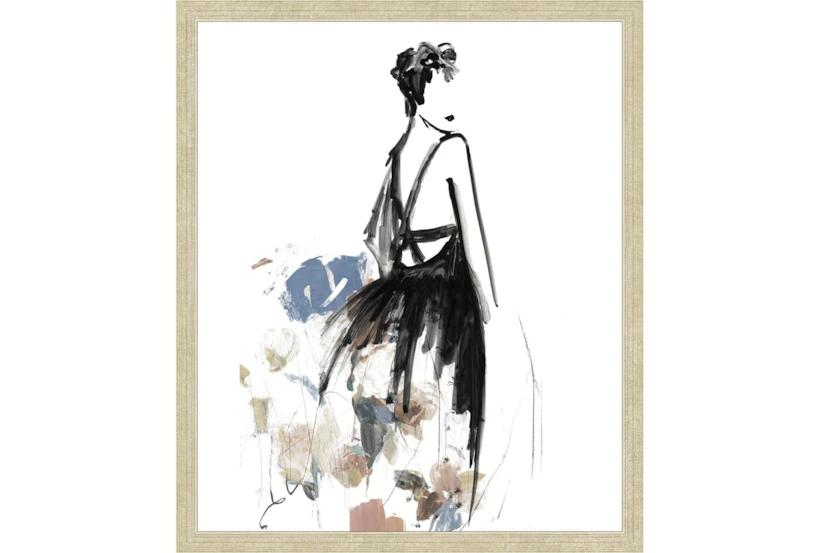 22X26 Fashion Floral I With Champagne Frame - 360