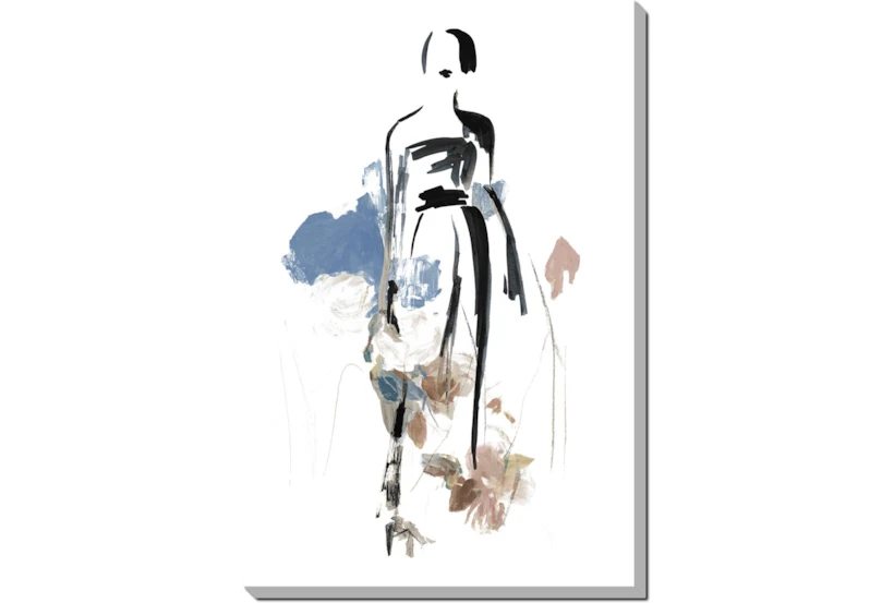 24X36 Fashion Floral III Gallery Wrap Canvas - 360