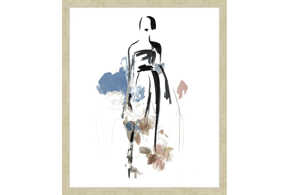 22X26 Fashion Floral III With Champagne Frame