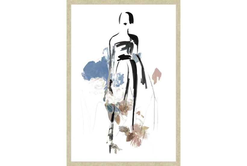 26X38 Fashion Floral III With Champagne Frame - 360