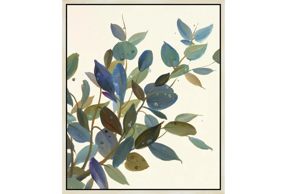 22X26 Watercolor Eucalyptus II With Birch Frame