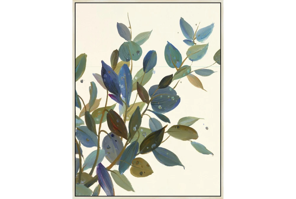 32X42 Watercolor Eucalyptus II With Birch Frame