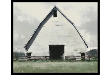 22X26 Rustic Barn With Black Frame - Main