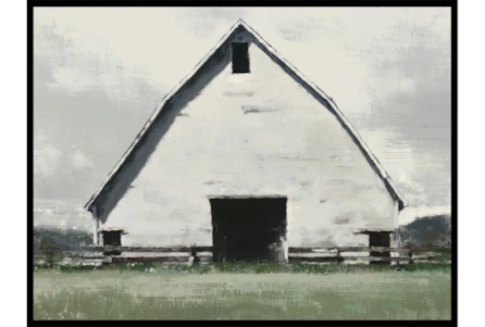 32X42 Rustic Barn With Black Frame - Main
