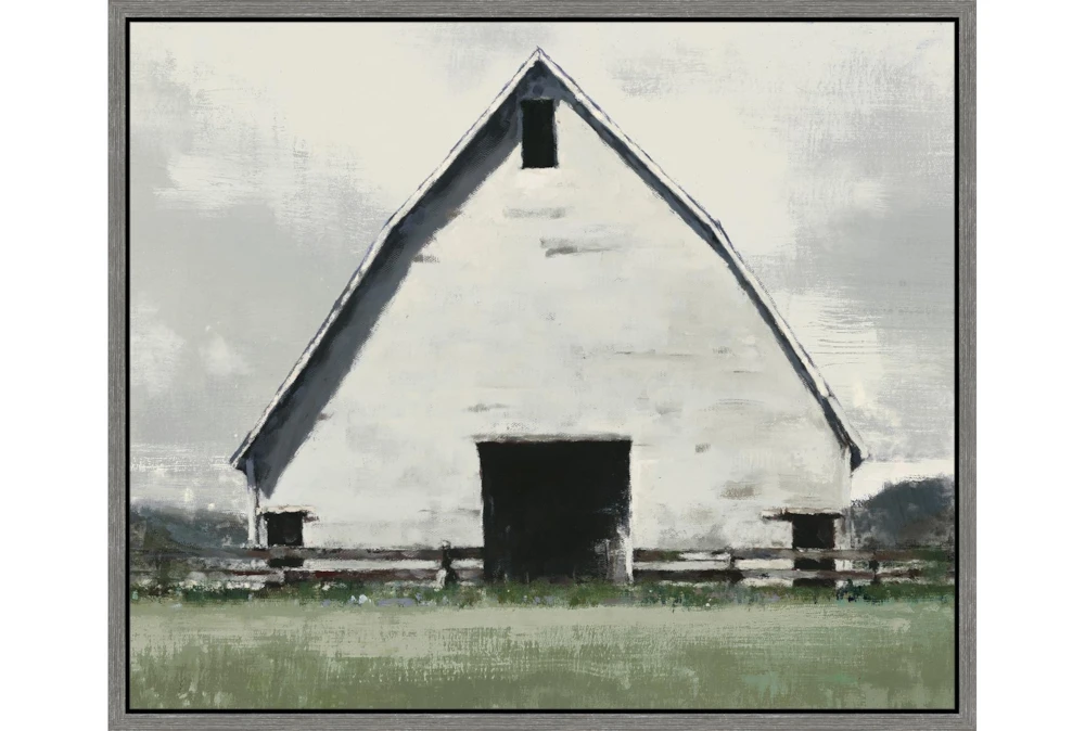 22X26 Rustic Barn With Grey Frame
