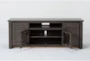 Canyon Charcoal 74" Rustic TV Stand - Front