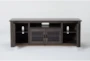 Canyon Charcoal 74" Rustic TV Stand - Side