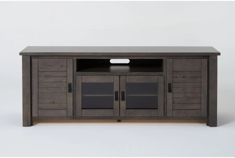 Canyon Charcoal 74" Rustic TV Stand - 360