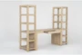 Voyage Natural 60" Writing Desk With Two 74" Bookcase Piers By Nate Berkus + Jeremiah Brent - Side