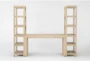 Voyage Natural 60" Writing Desk With Two 74" Bookcase Piers By Nate Berkus + Jeremiah Brent - Signature