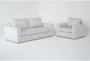 Isabella Sand 2 Piece 84" Queen Sleeper Sofa & Chair Set - Signature