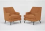 Celestino Copper Accent Arm Chairs, Set of 2 - Signature