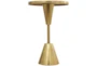 16 X 24" Gold Metal Mirror Accent Table - Material