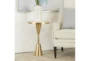 16 X 24" Gold Metal Mirror Accent Table - Room