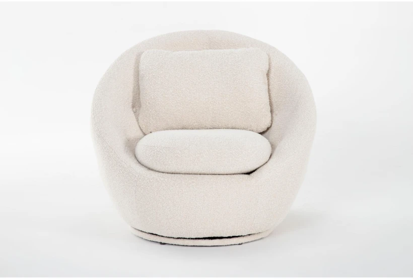 Guiliana Boucle Swivel Egg Chair - 360