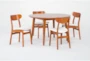 Alton Cherry II Round Dining Set For 4 - Side