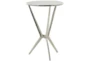 17 X 25 Silver Aluminum Accent Table - Material