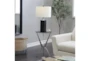 17 X 25 Silver Aluminum Accent Table - Room