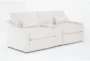 Kennedy 96" 3 Piece Modular Console Loveseat with USB - Side