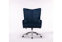 Navy Textured Fabric Rolling Office Desk Chair - Signature
