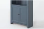Westlawn 72" Blue Bookcase With Doors - Detail
