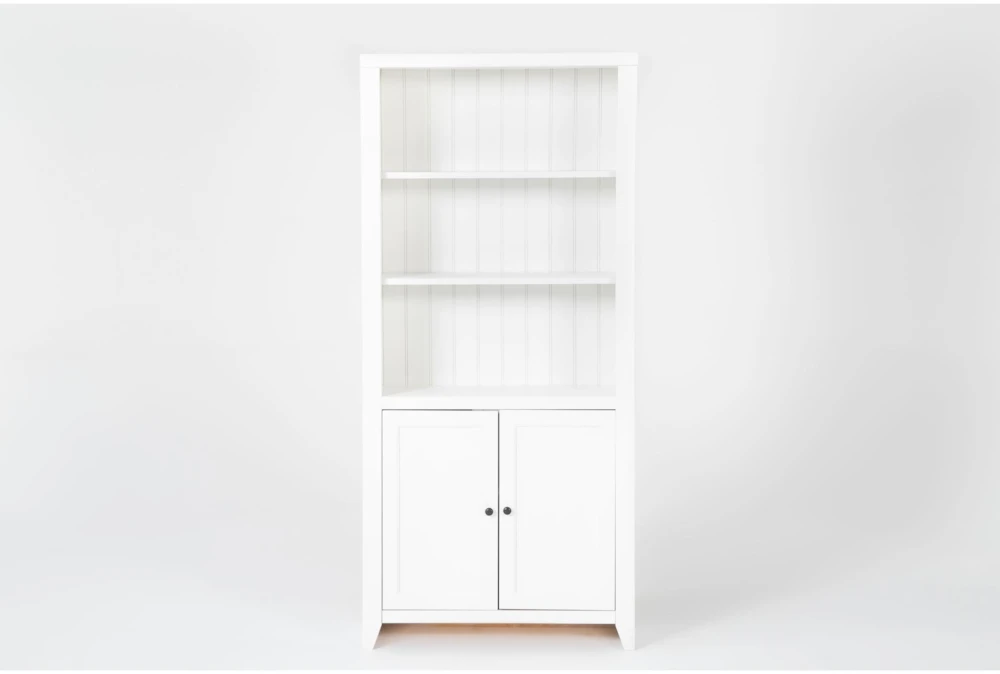 Westlawn 72" White Bookcase With Doors