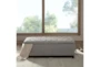 49" Maia Modern Grey Tufted Soft Close Bedroom Storage Bench - Room