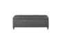 49" Maia Modern Charcoal Tufted Soft Close Bedroom Storage Bench - Front