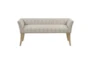 50" Nessa Taupe Multi Accent Bench - Front