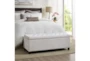 49" Maia Modern White Tufted Soft Close Bedroom Storage Bench - Room