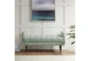 48" Seafoam Upholstered Modern Accent Bench - Room