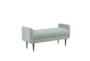 48" Seafoam Upholstered Modern Accent Bench - Signature