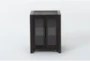 Lars End Table With Glass Doors - Signature