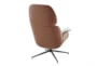 Lena Ivory Lounge Swivel Arm Chair - Detail
