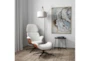 Lena Ivory Lounge Swivel Arm Chair - Detail