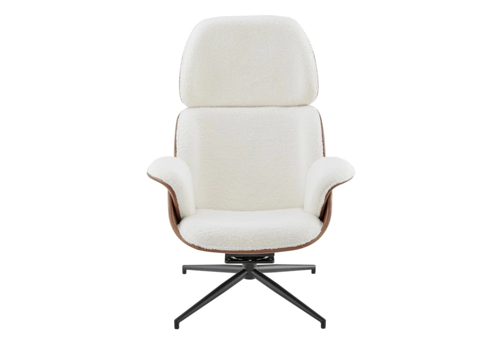 Lena Ivory Lounge Swivel Arm Chair