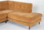 Allie Buttercup 111" 2 Piece Queen Sleeper Sectional with Right Arm Facing Sleeper Corner Chaise & Chair - Detail