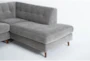 Allie Grey 111" 2 Piece Queen Sleeper Sectional with Right Arm Facing Corner Chaise & Chair - Detail